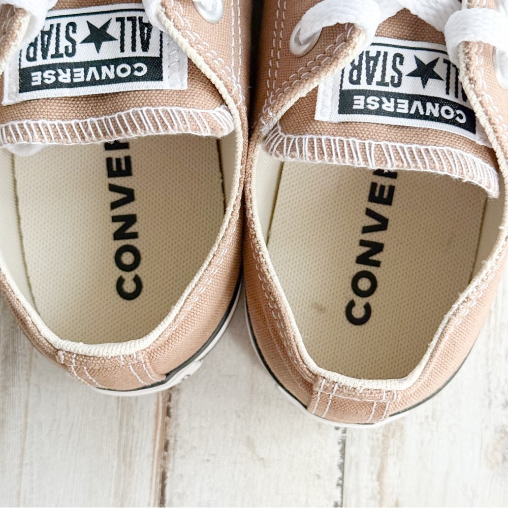Converse Chuck Taylor All Star Low Top Hot Tea Tan Sneakers Men 5 / Women 7 - Picture 8 of 15